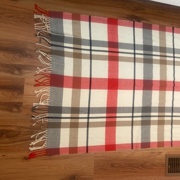 Indigo Plaid Scarf - Picture 3 of 6